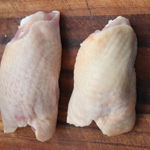 Chicken Thigh Cutlets (bone in & skin on) ($39/kg)